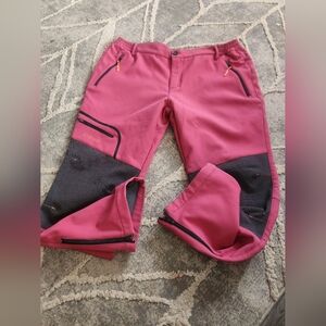 Postropaky Pink and Black Lined Outdoor Pants